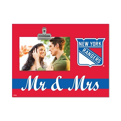 New York Rangers 8" x 10.5" Briteline Mr & Mrs Clip Frame