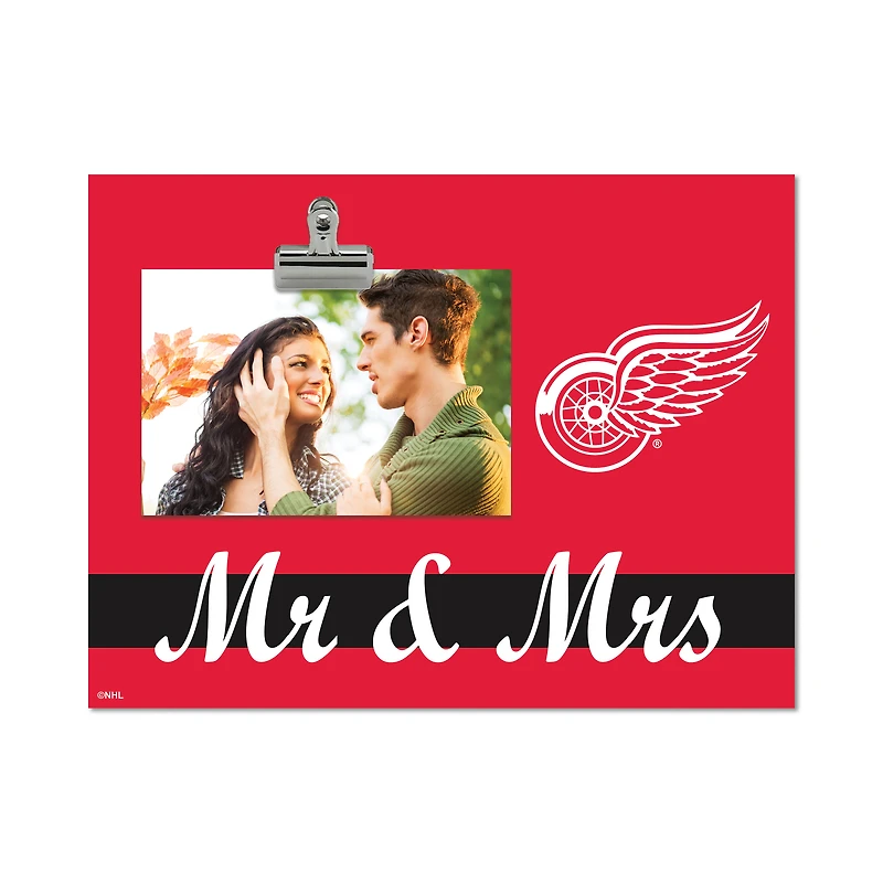 Detroit Red Wings 8" x 10.5" Briteline Mr & Mrs Clip Frame