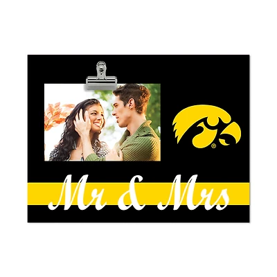 Iowa Hawkeyes 8" x 10.5" Briteline Mr & Mrs Clip Frame