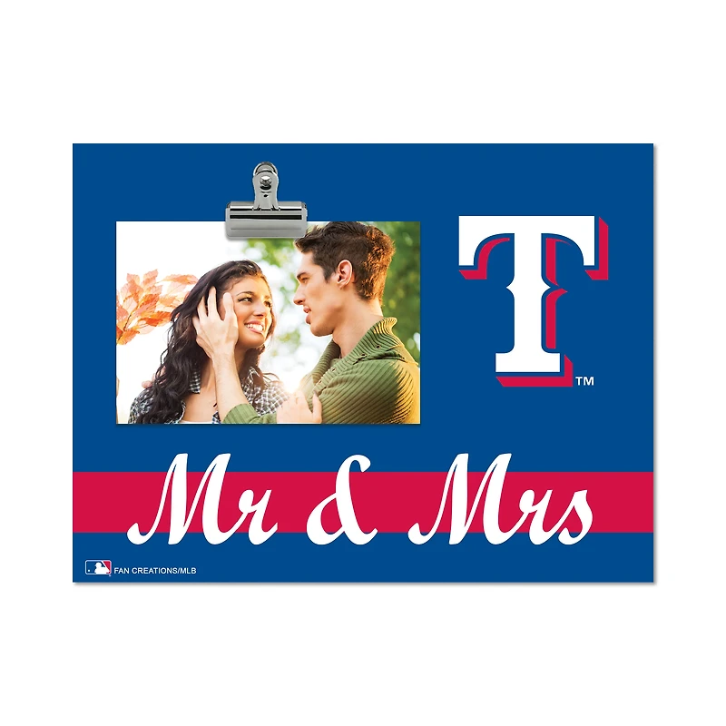 Texas Rangers 8" x 10.5" Briteline Mr & Mrs Clip Frame