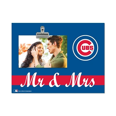 Chicago Cubs 8" x 10.5" Briteline Mr & Mrs Clip Frame