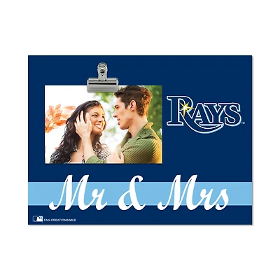 Tampa Bay Rays 8" x 10.5" Briteline Mr & Mrs Clip Frame