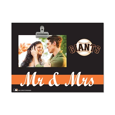 San Francisco Giants 8" x 10.5" Briteline Mr & Mrs Clip Frame