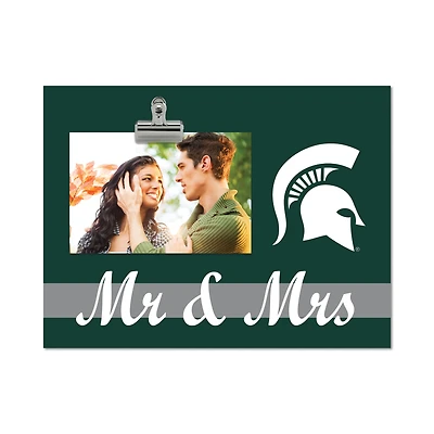 Michigan State Spartans 8" x 10.5" Briteline Mr & Mrs Clip Frame