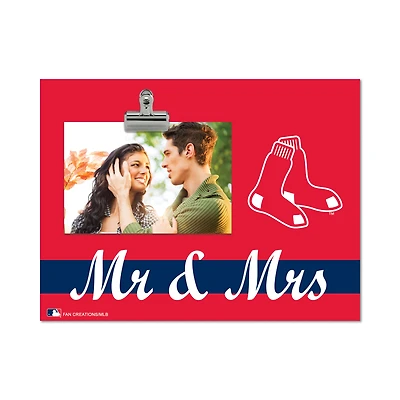 Boston Red Sox 8" x 10.5" Briteline Mr & Mrs Clip Frame