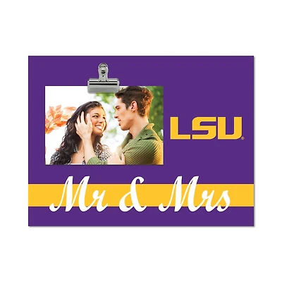 LSU Tigers 8" x 10.5" Briteline Mr & Mrs Clip Frame
