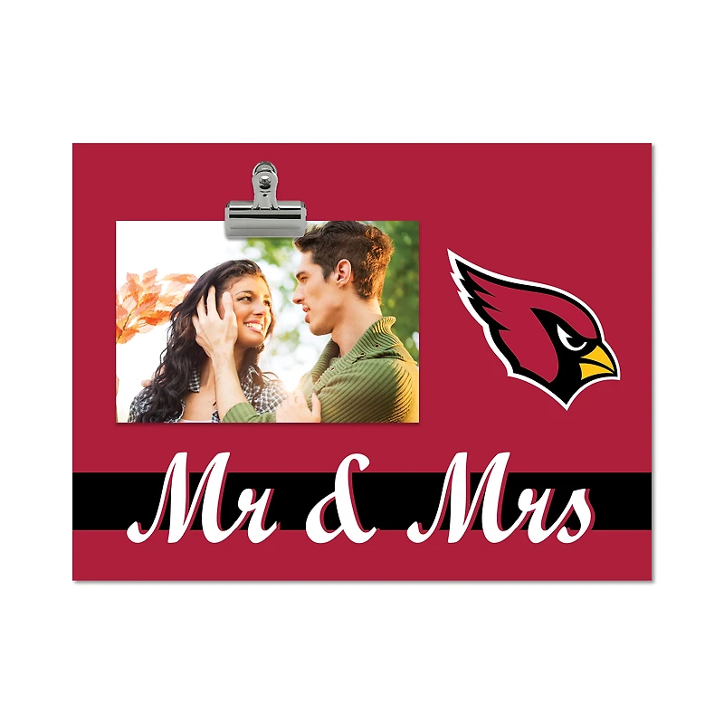Arizona Cardinals 8" x 10.5" Briteline Mr & Mrs Clip Frame