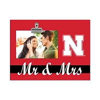 Nebraska Huskers 8" x 10.5" Briteline Mr & Mrs Clip Frame