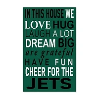 New York Jets 11" x 19" Briteline In This House Sign