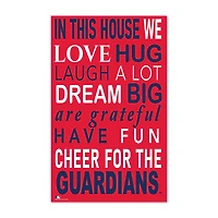 Cleveland Guardians 11" x 19" Briteline In This House Sign