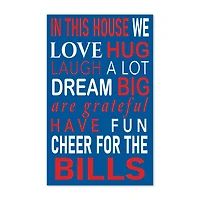 Buffalo Bills 11" x 19" Briteline In This House Sign