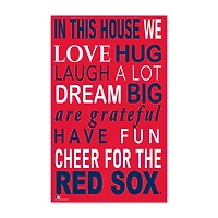 Boston Red Sox 11" x 19" Briteline In This House Sign