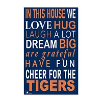 Detroit Tigers 11" x 19" Briteline In This House Sign
