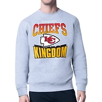 Men's Starter  Gray Kansas City Chiefs Comic Style Sweatshirt