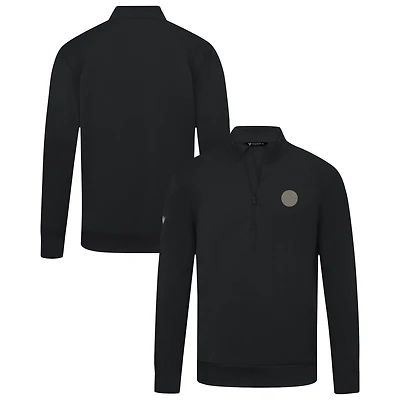 Men's Levelwear Edmonton Oilers Copper Upright Quarter-Zip Pullover