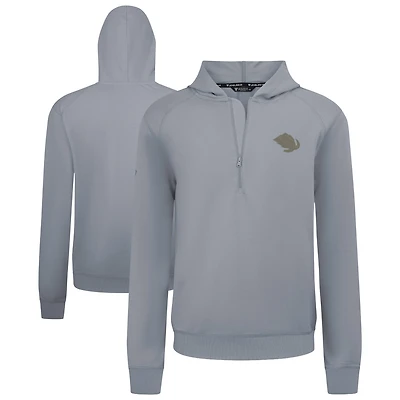 Men's Levelwear  Gray Utah Mammoth Technic Quarter-Zip Pullover Hoodie