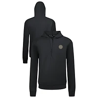 Men's Levelwear  Black Boston Bruins Technic Quarter-Zip Pullover Hoodie