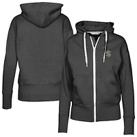 Women's Levelwear  Black Seattle Kraken Gardinia Copper Full-Zip Hoodie