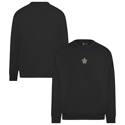 Men's Levelwear  Black Toronto Maple Leafs Luxe Signature Sweatshirt