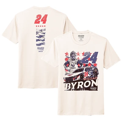 Men's Hendrick Motorsports Team Collection Natural William Byron Liberty University Car T-Shirt