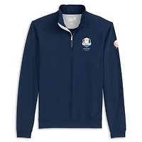 Men's johnnie-O Navy New York Yankees 2025 Ryder Cup Motion Performance Quarter-Zip Pullover