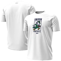 Men's Under Armour White Notre Dame Fighting Irish Leprechaun HeatGear T-Shirt