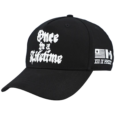 Canelo vs. Crawford Men's Purple Brand Black Once In A Lifetime Event Snapback Hat