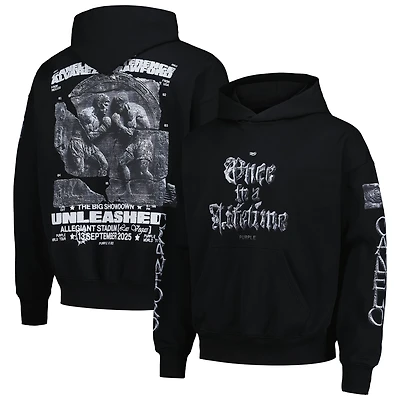 Canelo vs. Crawford Men's Purple Brand Black Once A Lifetime Event Hoodie