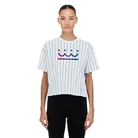 Women's New Era White Kansas City Royals 2026 City Connect Pinstripe T-Shirt
