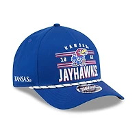 Men's New Era  Royal Kansas Jayhawks Historic March Madness 9FORTY M-Crown Adjustable Hat