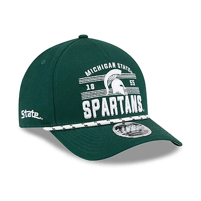 Men's New Era  Green Michigan State Spartans Historic March Madness 9FORTY M-Crown Adjustable Hat