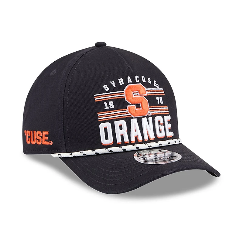 Men's New Era  Black Syracuse Orange Historic March Madness 9FORTY M-Crown Adjustable Hat