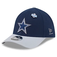 Men's New Era  Navy/Silver Dallas Cowboys 2026 NFL Draft 39THIRTY M-Crown Flex Hat