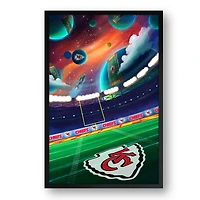 Kansas City Chiefs Galaxy Print Framed Art