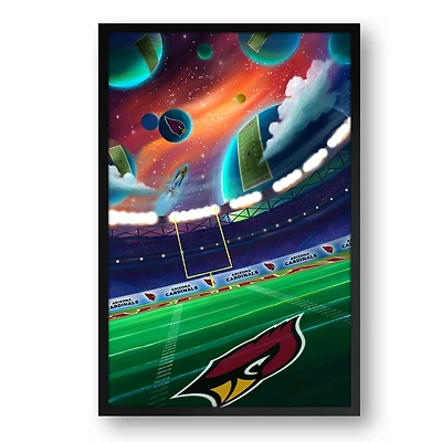 Arizona Cardinals Galaxy Print Framed Art