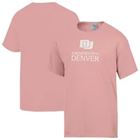 Men's ComfortWash  Pink Denver Pioneers Distressed T-Shirt