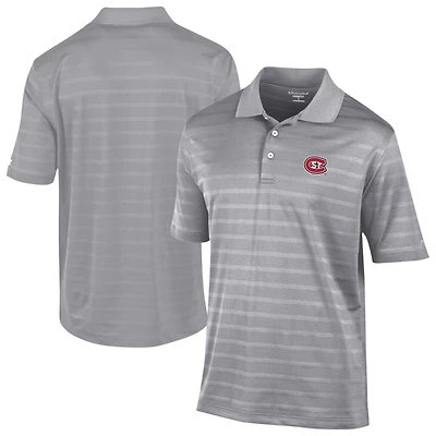Men's Champion Gray St. Cloud State Huskies Relaxed Fit Textured Solid Polo