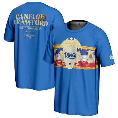 Canelo vs. Crawford Youth ProSphere Blue Ring T-Shirt