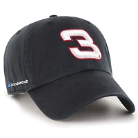 Men's '47 #3 Black Richard Childress Racing Clean Up Adjustable Hat