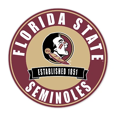 Florida State Seminoles 24" Circle with Banner