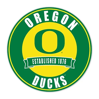Oregon Ducks 24" Circle with Banner