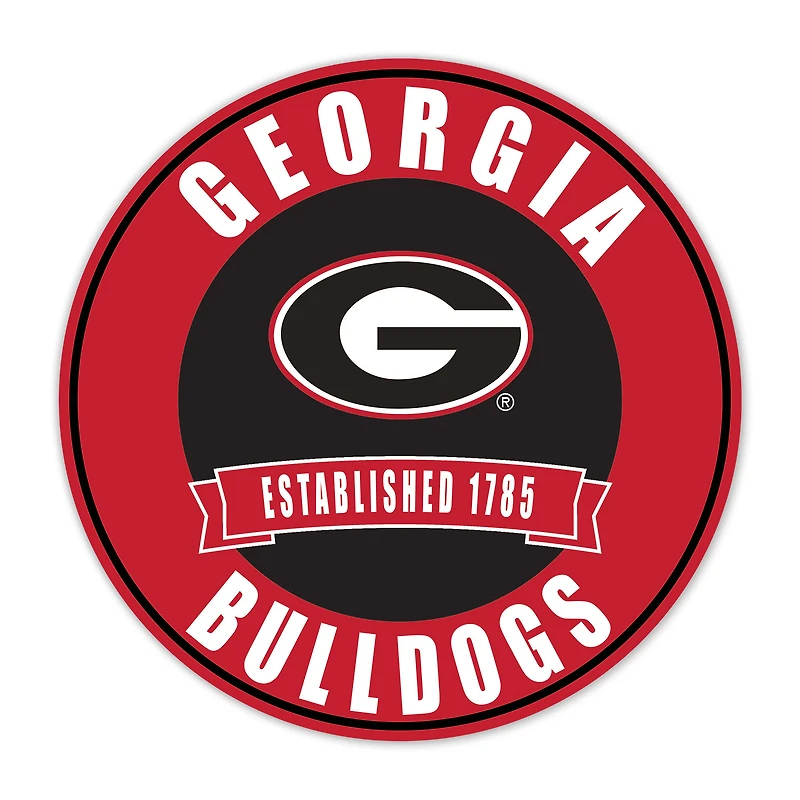 Georgia Bulldogs 24" Circle with Banner