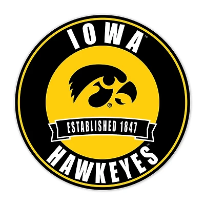 Iowa Hawkeyes 24" Circle with Banner