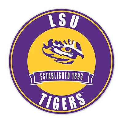LSU Tigers 24" Circle with Banner