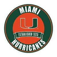 Miami Hurricanes 24" Circle with Banner