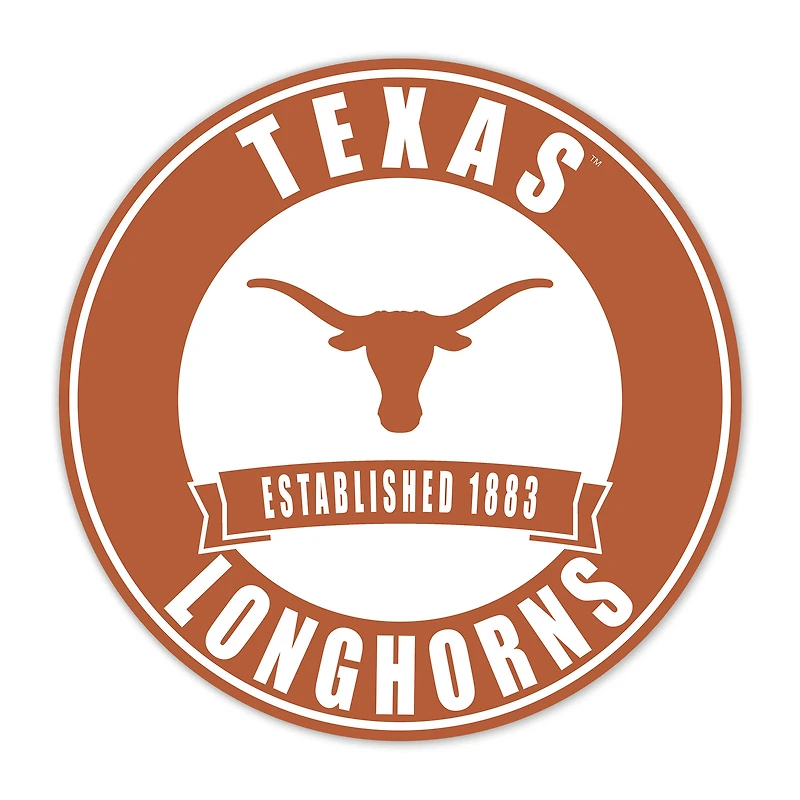 Texas Longhorns 24" Circle with Banner