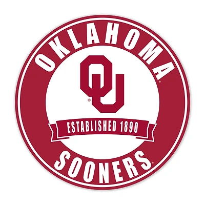 Oklahoma Sooners 24" Circle with Banner