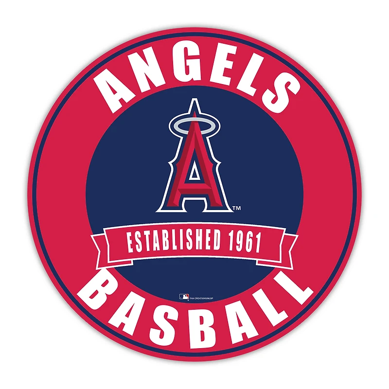 Los Angeles Angels 24" Circle with Banner
