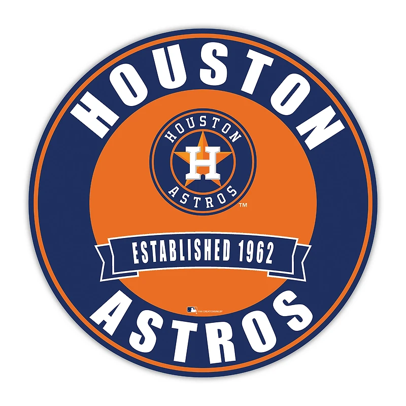 Houston Astros 24" Circle with Banner