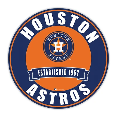 Houston Astros 24" Circle with Banner